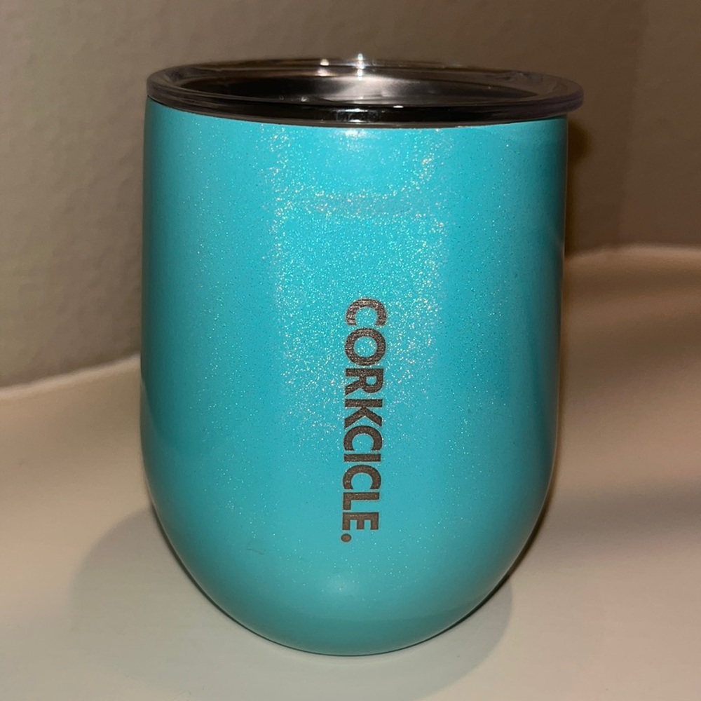 Classic Stemless Insulated Wine Tumbler | Light Teal | 12 oz